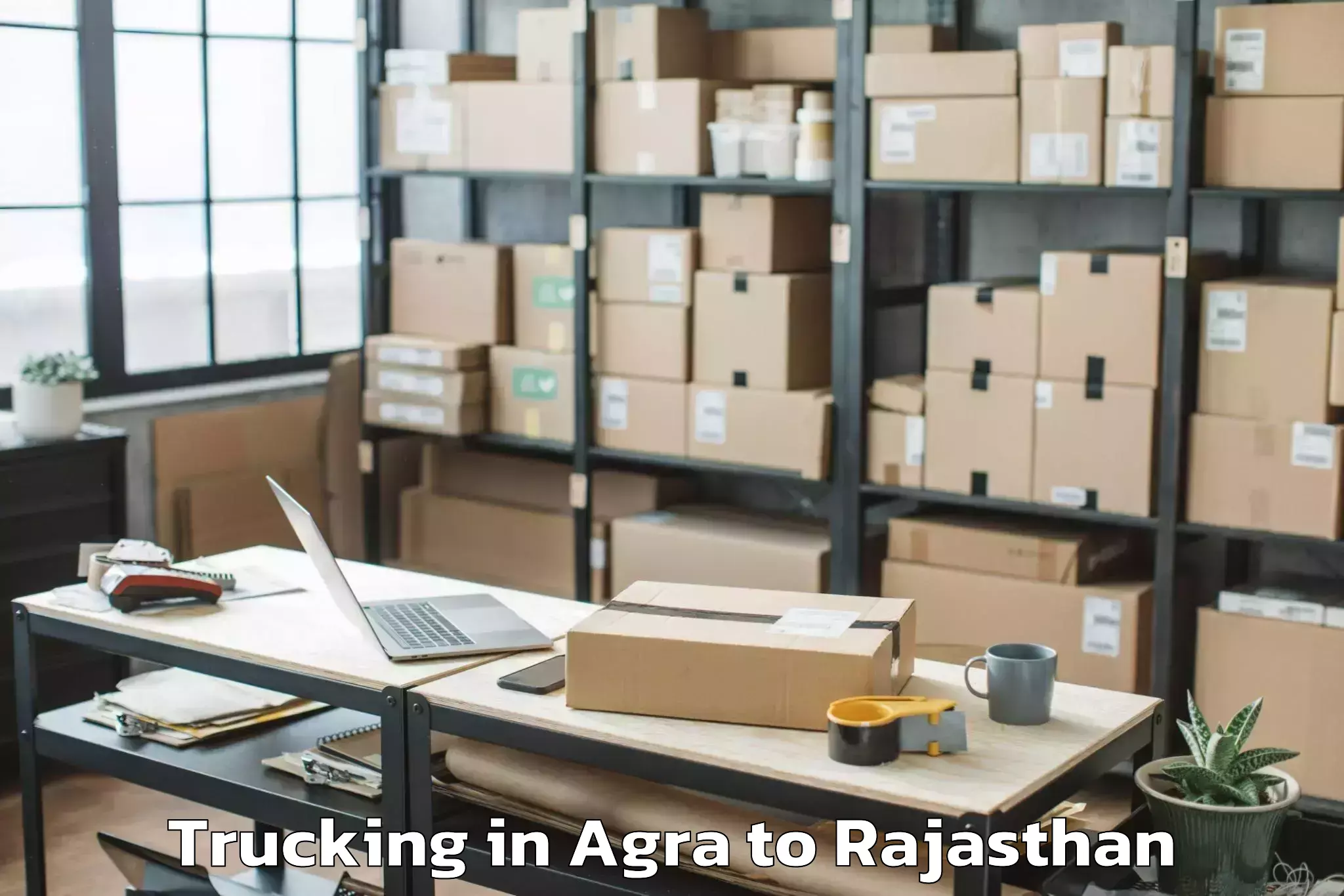 Book Your Agra to Pindwara Trucking Today